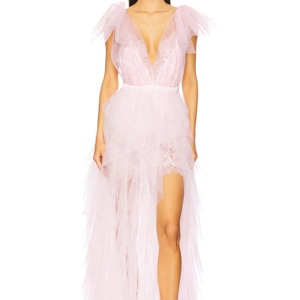 For Love And Lemons Pink Maxi Dress